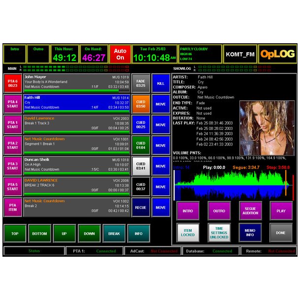 automation software for terrestrial radio station